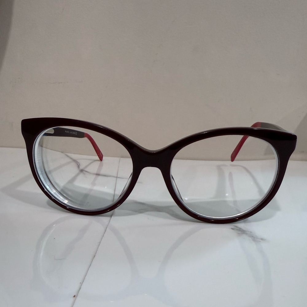 🔥Marc Jacob’s Women's Burgundy Glasses with Red Temples EC 350 LFH 145🔥